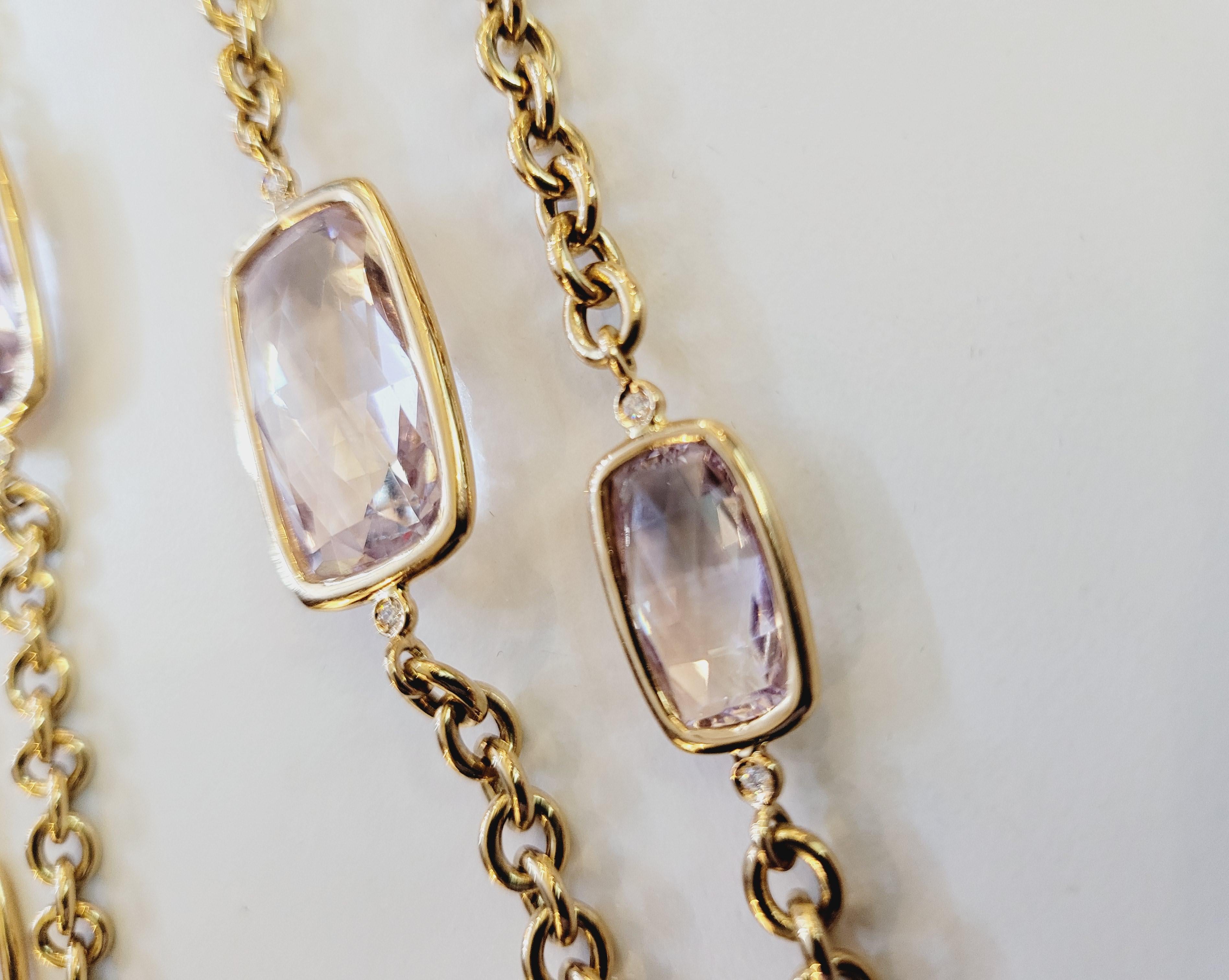 A & Furst. 18K Amethyst Chain For Sale 2