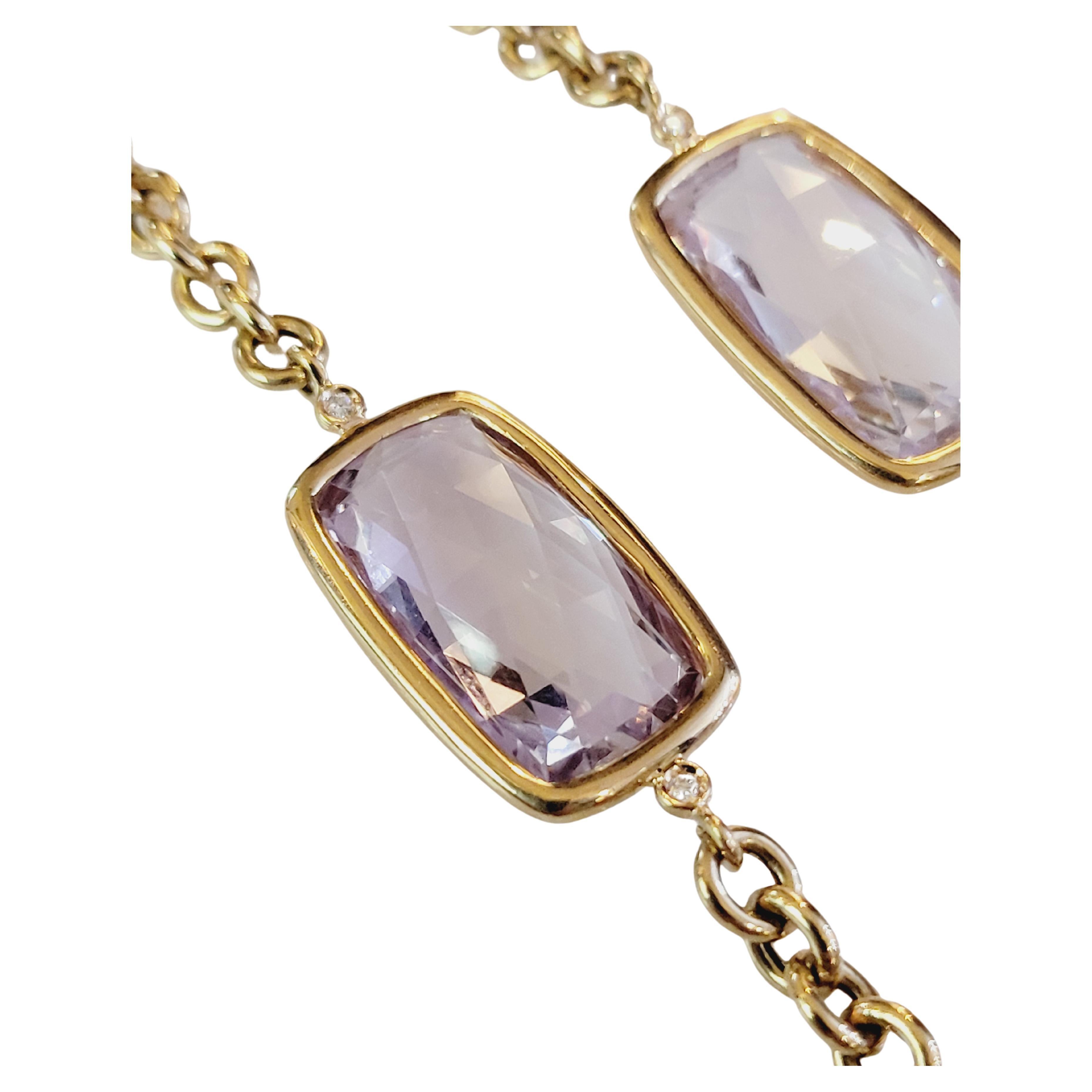 A & Furst. 18K Amethyst Chain For Sale
