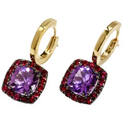 A
Furst Drop Earrings Amethyst Ruby 18 Karat Gold Dynamite Collection A
Furst Drop Earrings Amethyst Ruby 18 Karat Gold Dynamite Collection