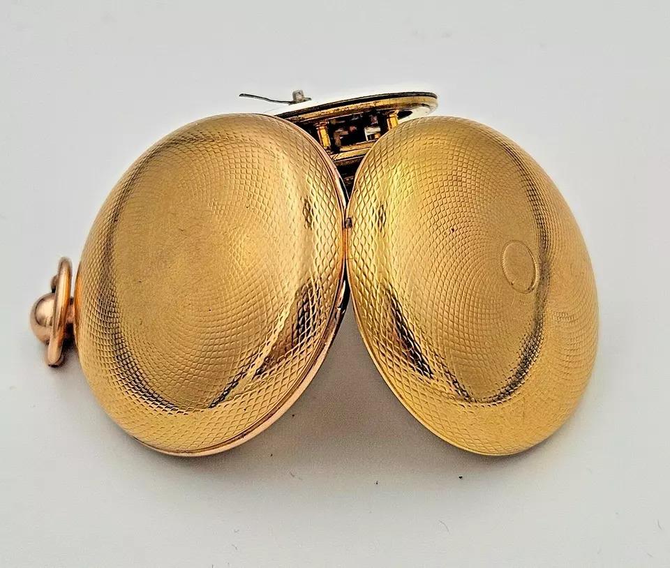 Antique 18k Gold Verge Fusee Full Hunter Pocket Watch – London 1807 For Sale 9