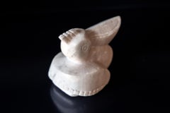 Futurist White Marble Pelican in the Style of Henri Gaudier-Brzeska 20th Century