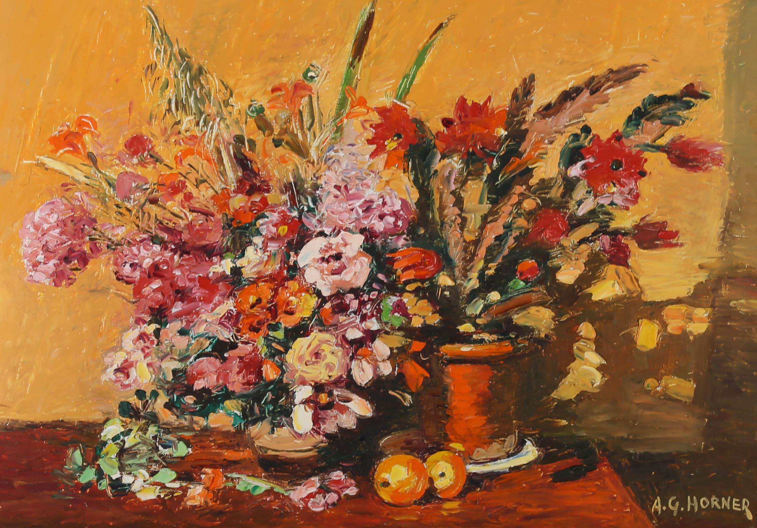 A. G. Horner - Mid 20th Century Oil, Floral Glory For Sale 1