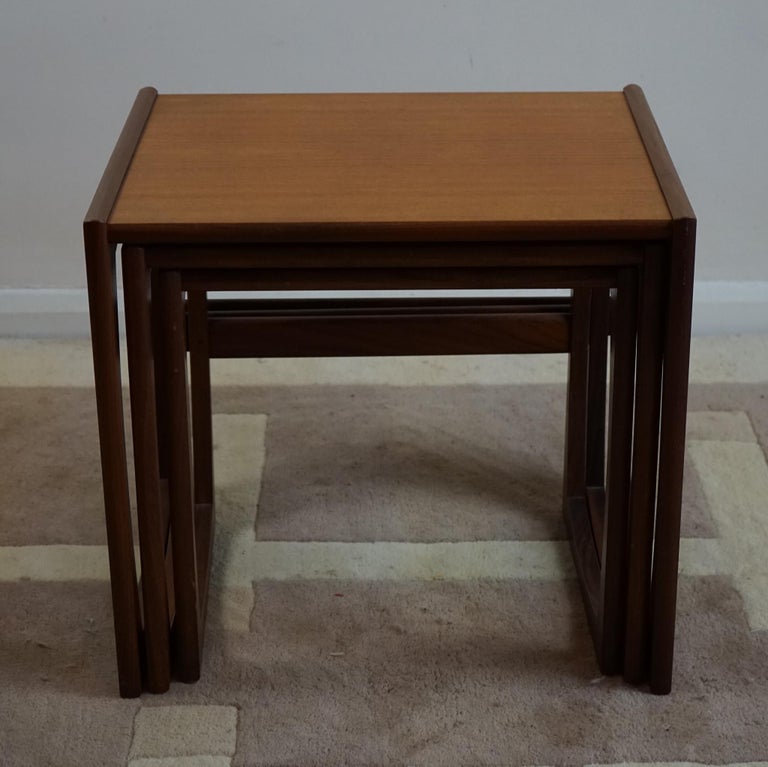 G Plan Teak Nest of Three Occasional Tables For Sale at 1stDibs