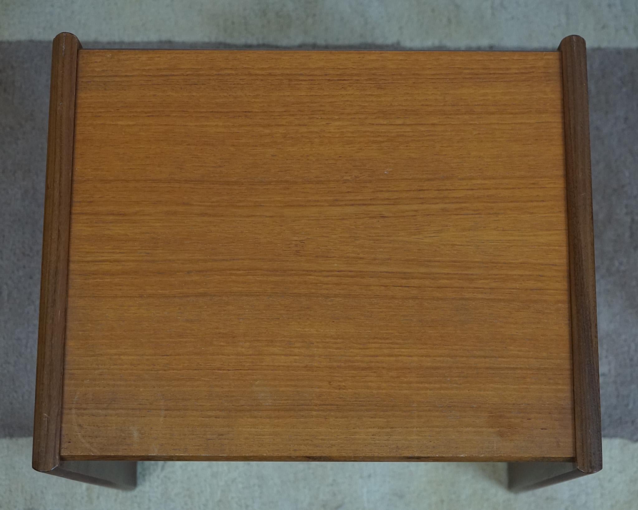 20th Century G Plan Teak Nest of Three Occasional Tables For Sale