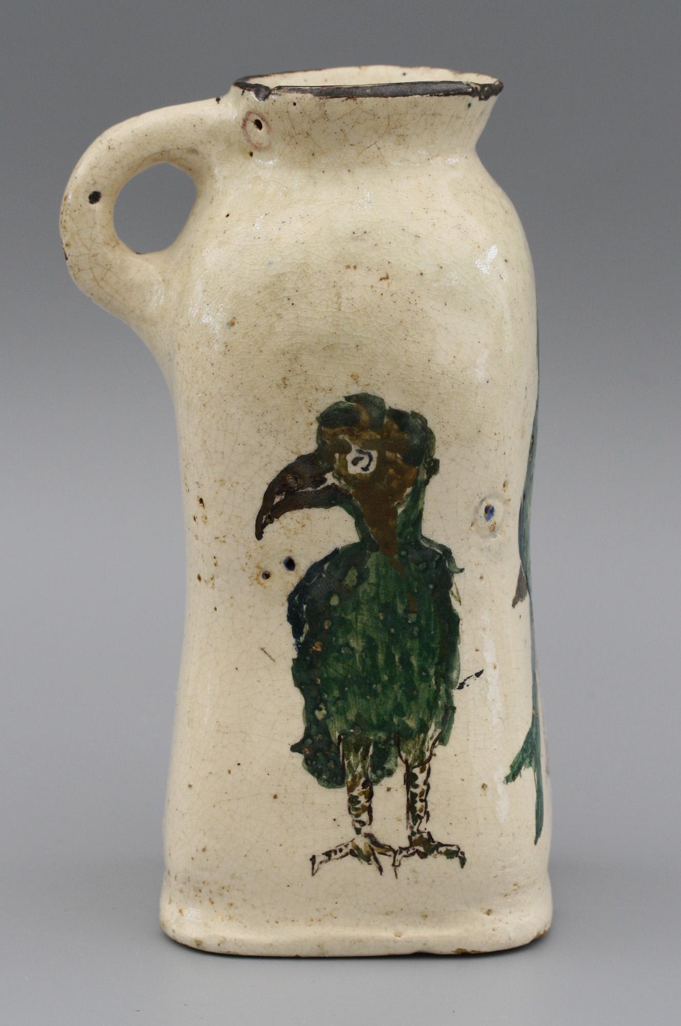 Early 20th Century A G Sangwell Martin Brothers Pottery Tribute Art Pottery Grotesque Bird Jug 1929
