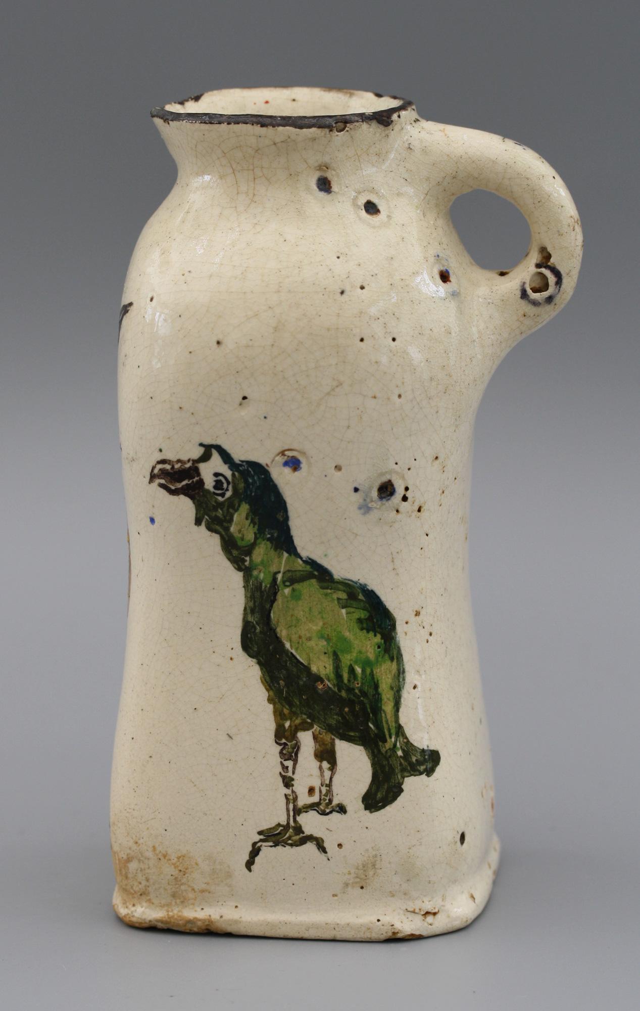Hand-Crafted A G Sangwell Martin Brothers Pottery Tribute Art Pottery Grotesque Bird Jug 1929