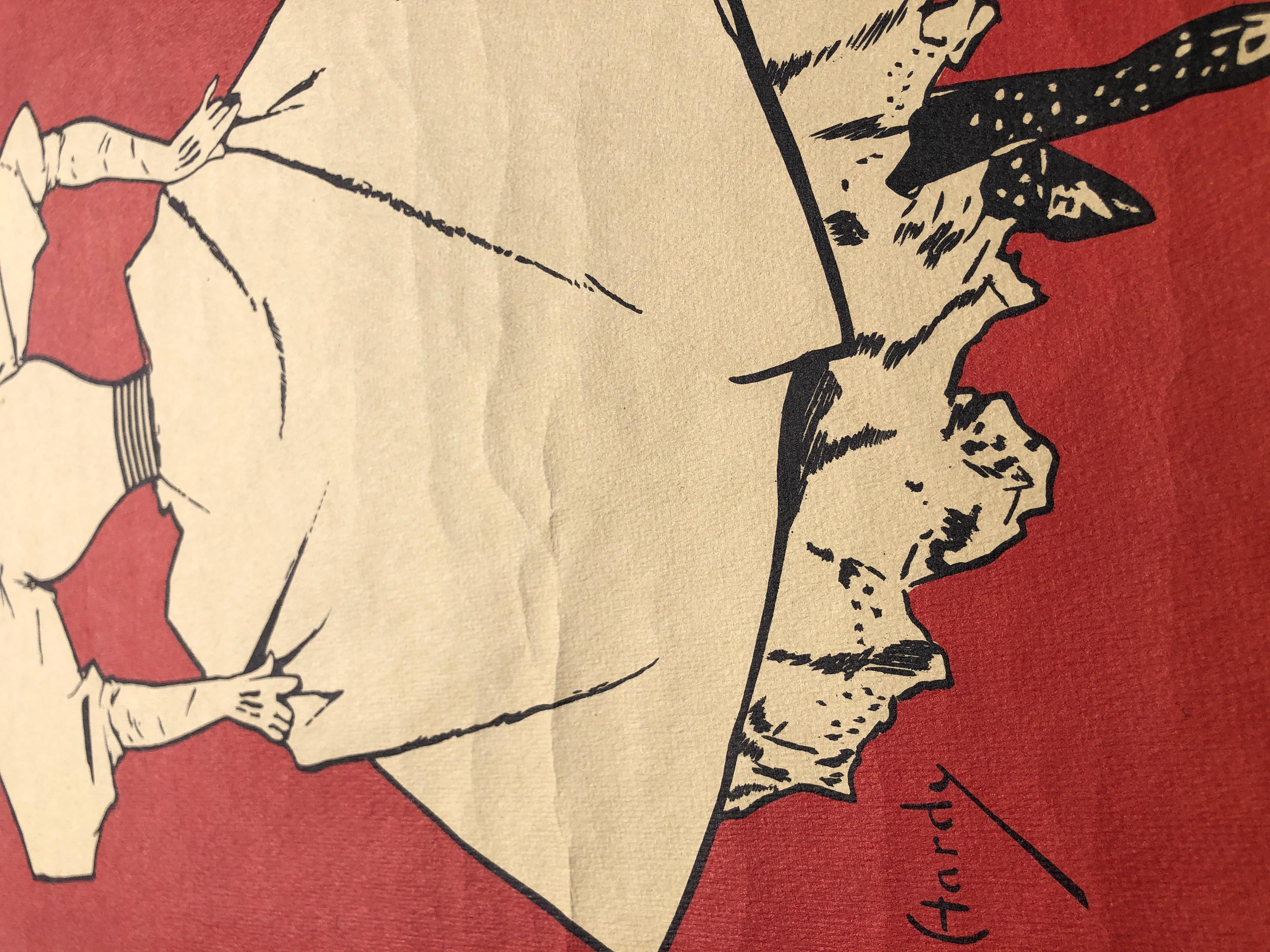 A Gaiety Girl von Dudley Hardy – Jugendstil-Lithographieplakat „A Gaiety Girl“ im Jugendstil im Angebot 2