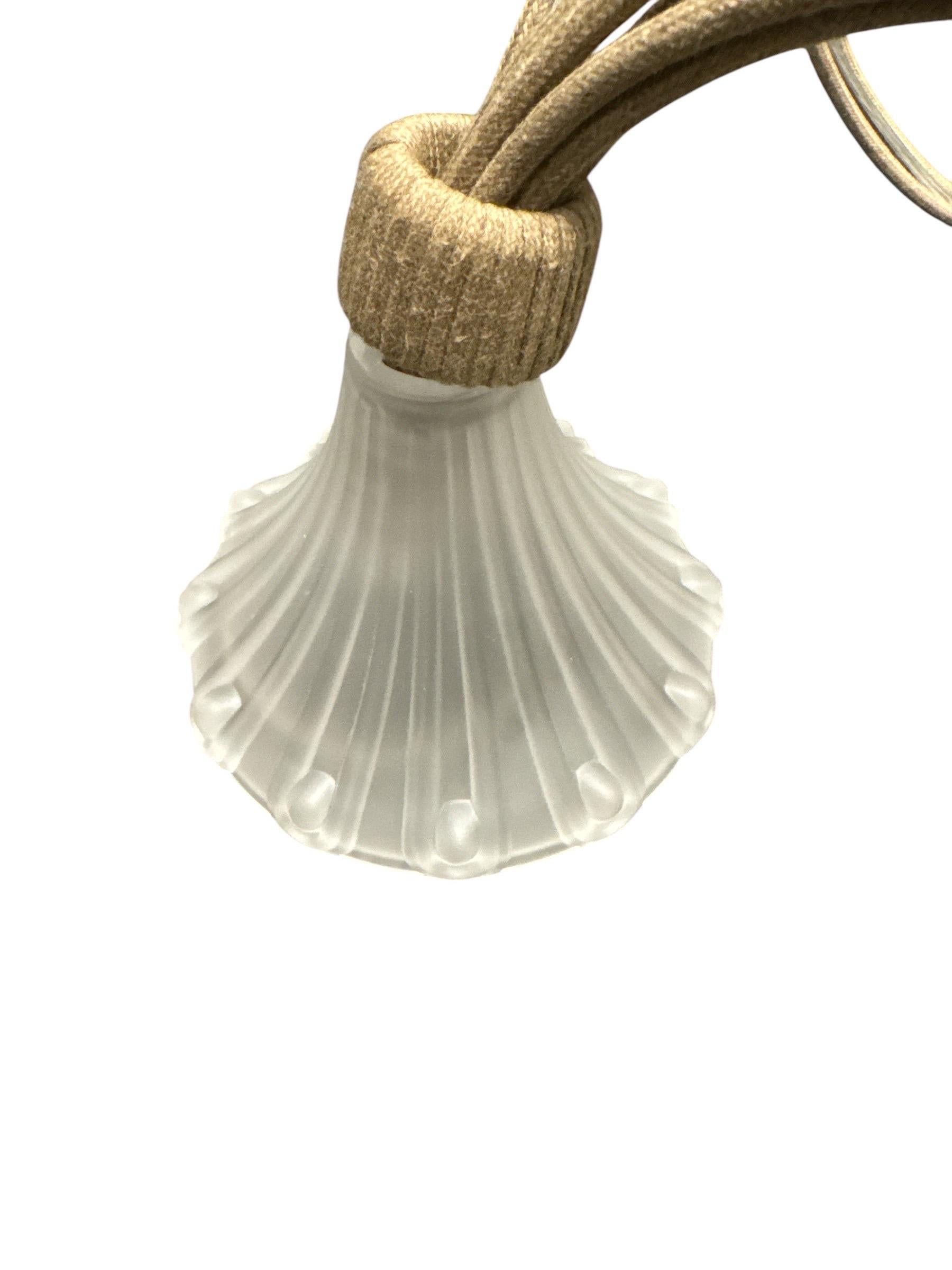 Gaillon, Art-Déco-Glas-Kronleuchter, Gaillon  von R. Lalique im Angebot 1