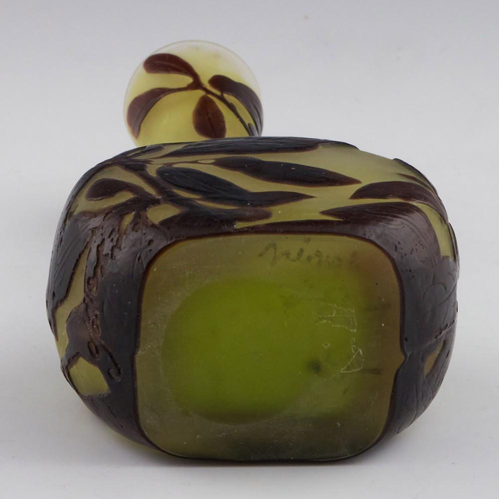 A Galle Cameo Glass Banjo Vase, c1910 3