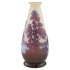 A Galle Lakeside View Three Colour Cameo Vase c1920