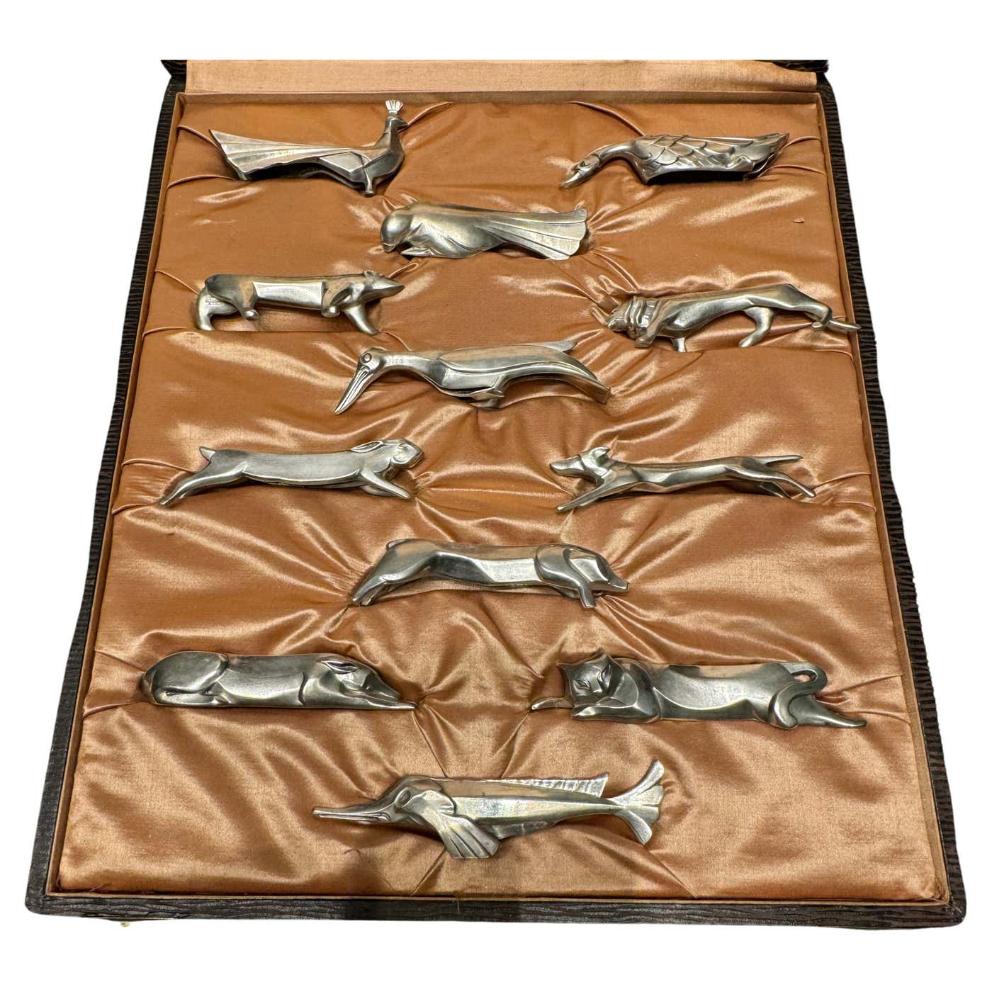 À Gallia Christople Art Deco Knife Rest Set. For Sale at 1stDibs