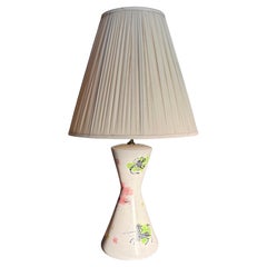 A Gambone-era ceramic hand-painted Zodiac lamp, circa 1960