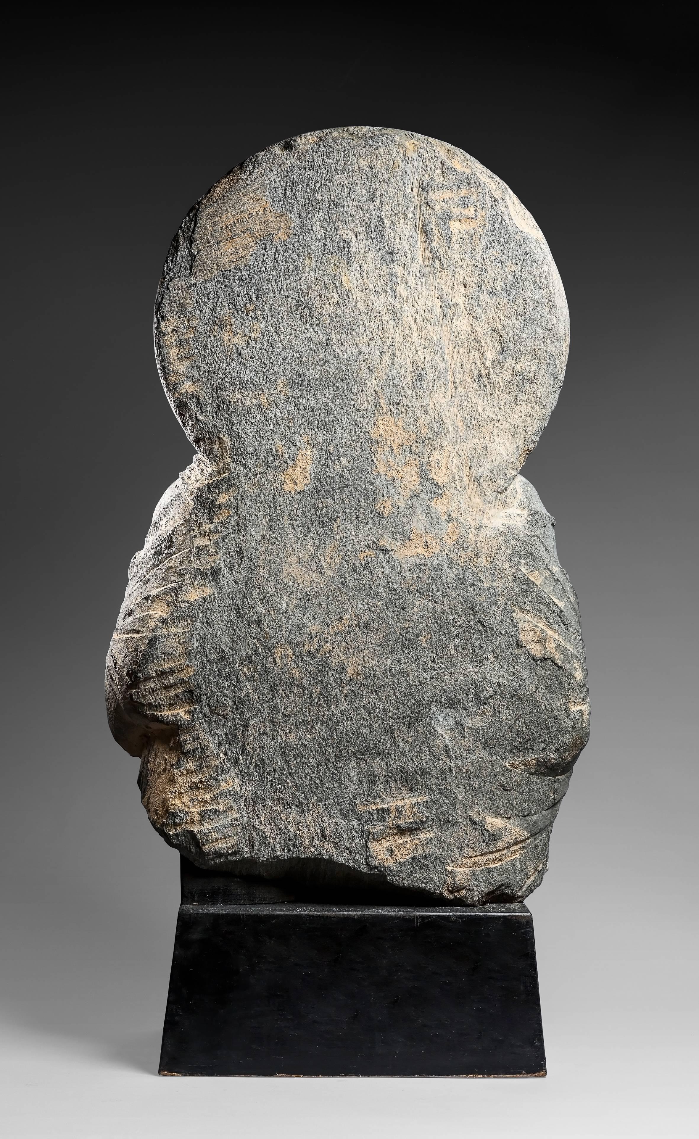 Asian Gandharan Gray Schist Bust of Maitreya, 2th-3th Century For Sale