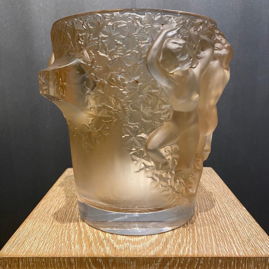 Art déco Seau à champagne Ganymede de Maison Lalique  en vente