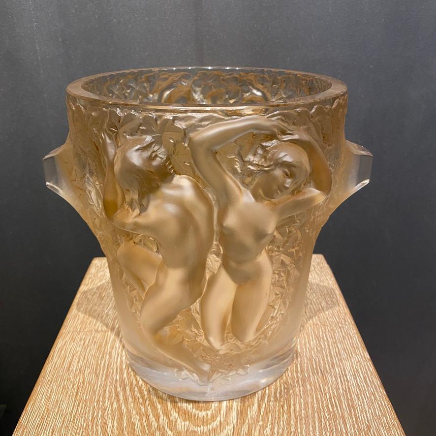 Mid-20th Century A Ganymede Champagne Bucket by Maison Lalique  For Sale
