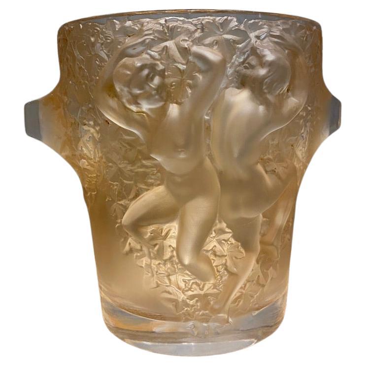 A Ganymede Champagne Bucket by Maison Lalique  For Sale