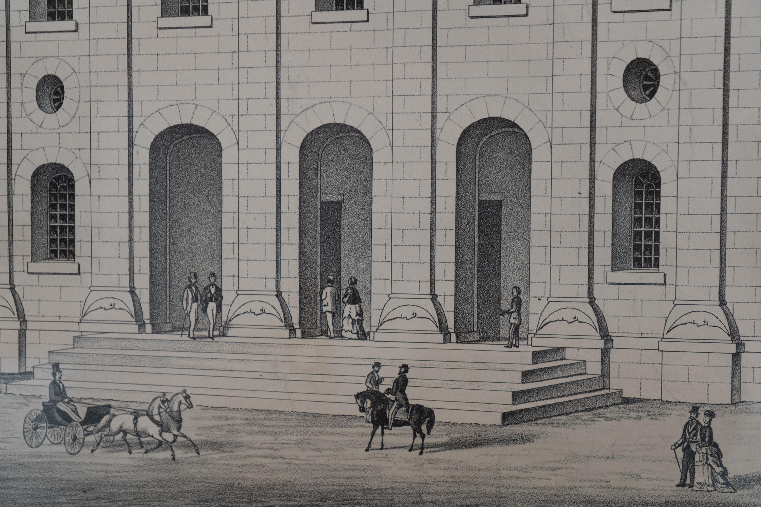 The Nauvoo Temple Lithograph Print For Sale 1