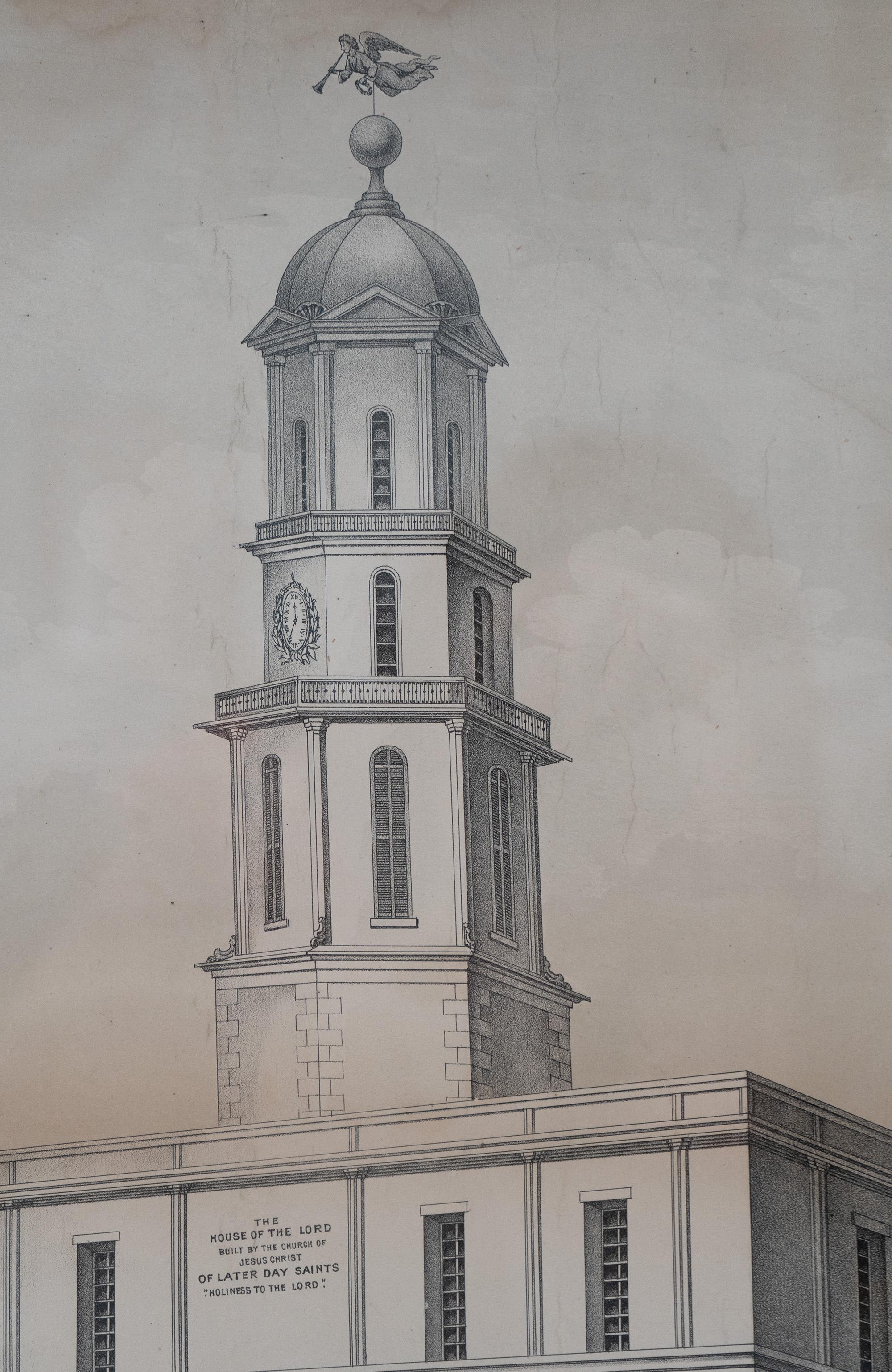 The Nauvoo Temple Lithograph Print For Sale 4
