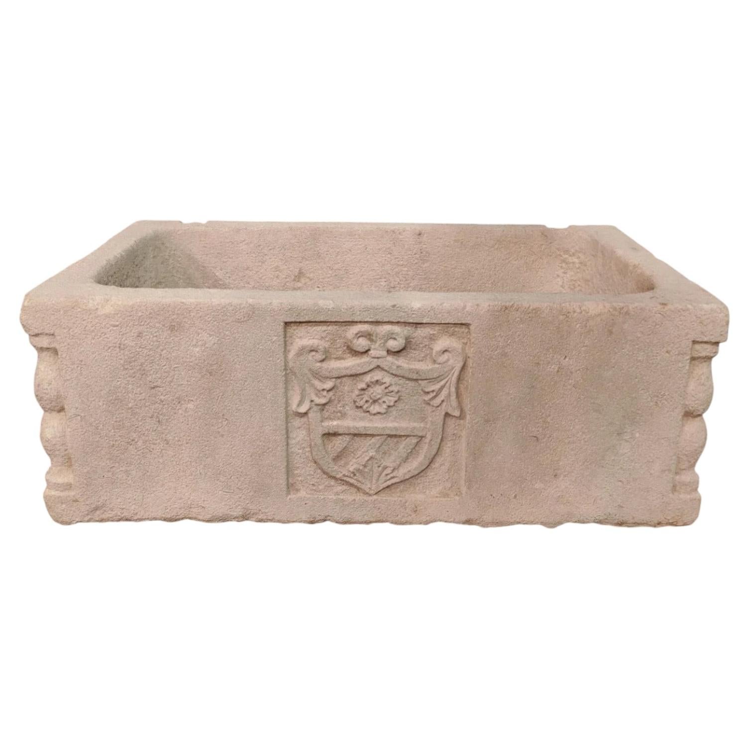 A Generously Sized Stone Sink of Great Quality and Craftsmanship 20th Century For Sale