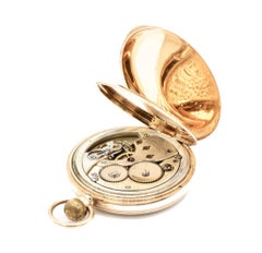 Gentleman's 9 Kt Yellow Gold Open Faced Pocket Watch by Thomas Russell