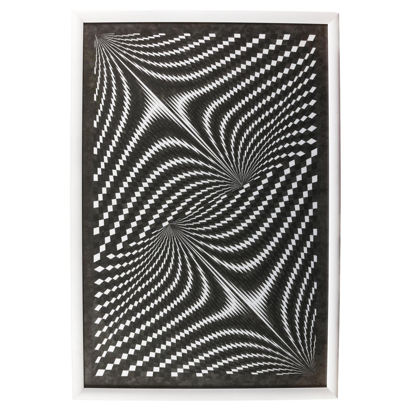 Geometrische Collage des ungarischen Künstlers Laszlo Molnar