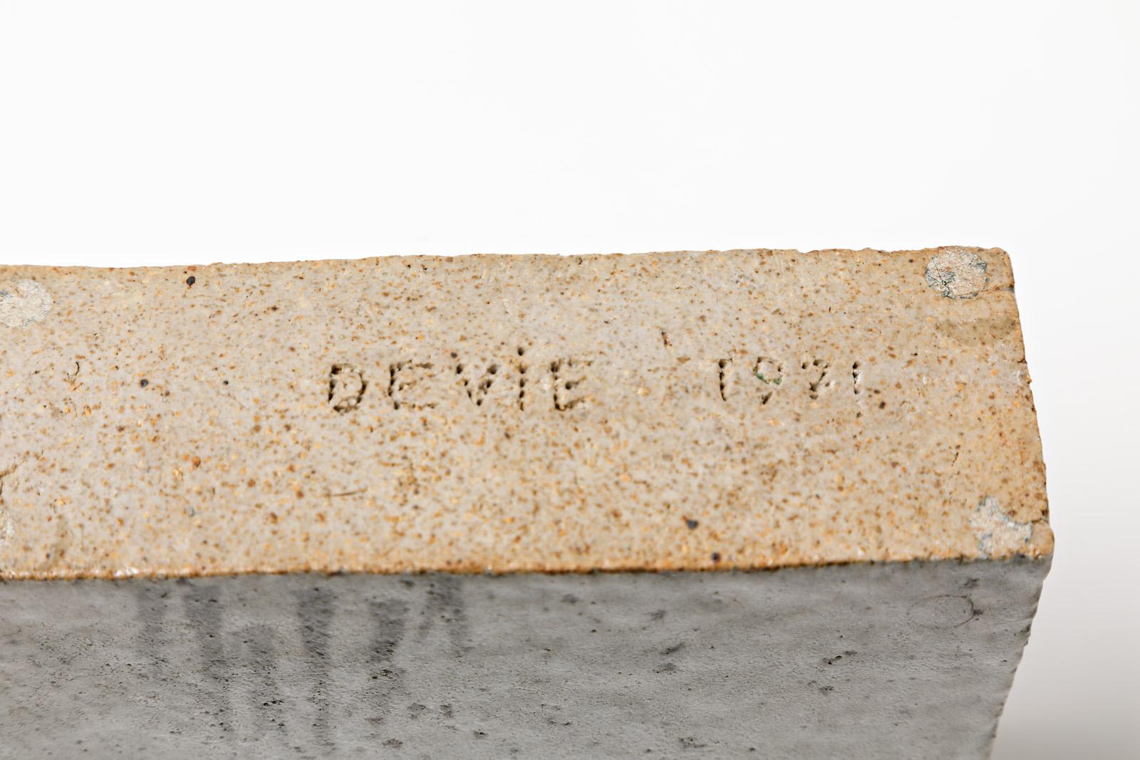 Ceramica Vaso geometrico in ceramica di Pierre Devie, Francia, 1970 circa in vendita