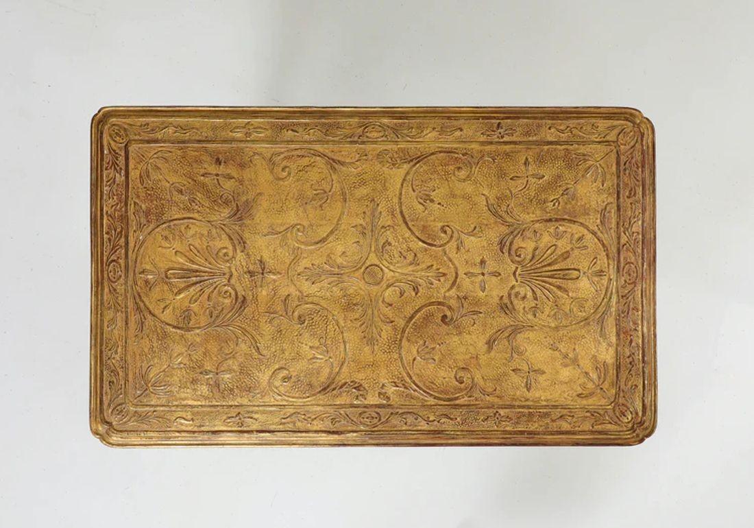 Hand-Carved A George I Carved and Gilt Gesso Table