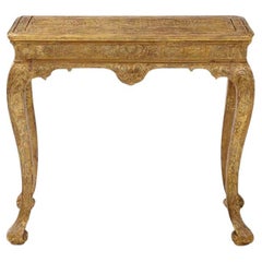A George I Carved and Gilt Gesso Table