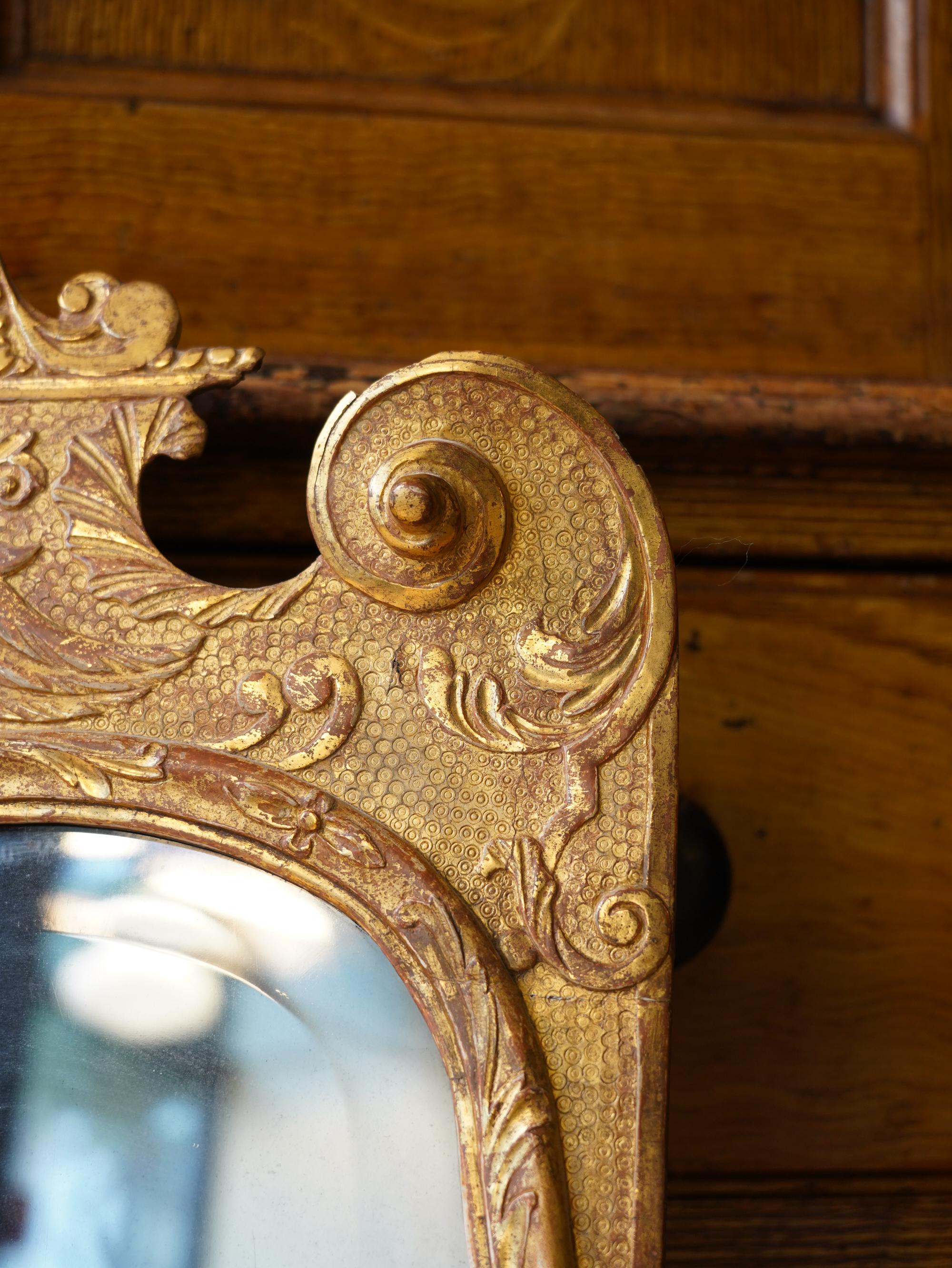 George I Giltwood Mirror in the Manner of John Belchier In Good Condition In Conwy, GB