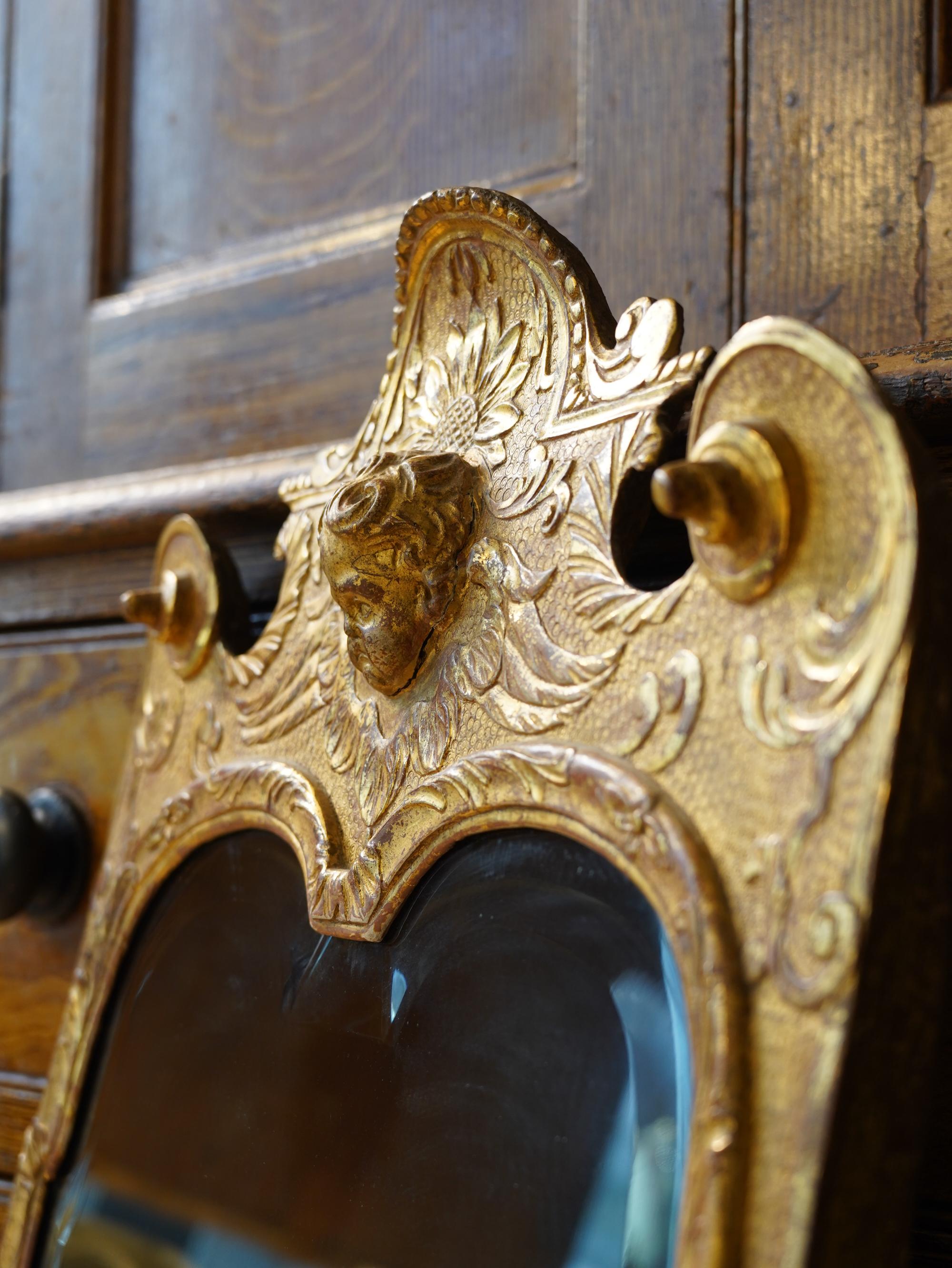 18th Century George I Giltwood Mirror in the Manner of John Belchier