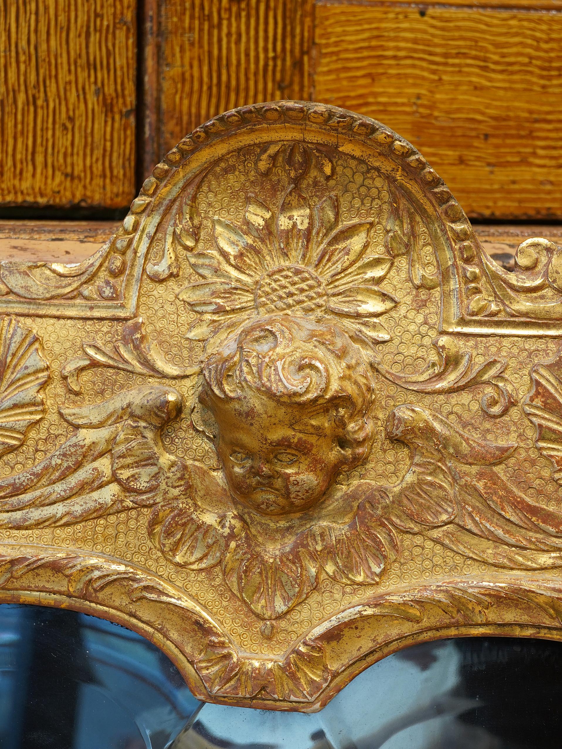 George I Giltwood Mirror in the Manner of John Belchier 1
