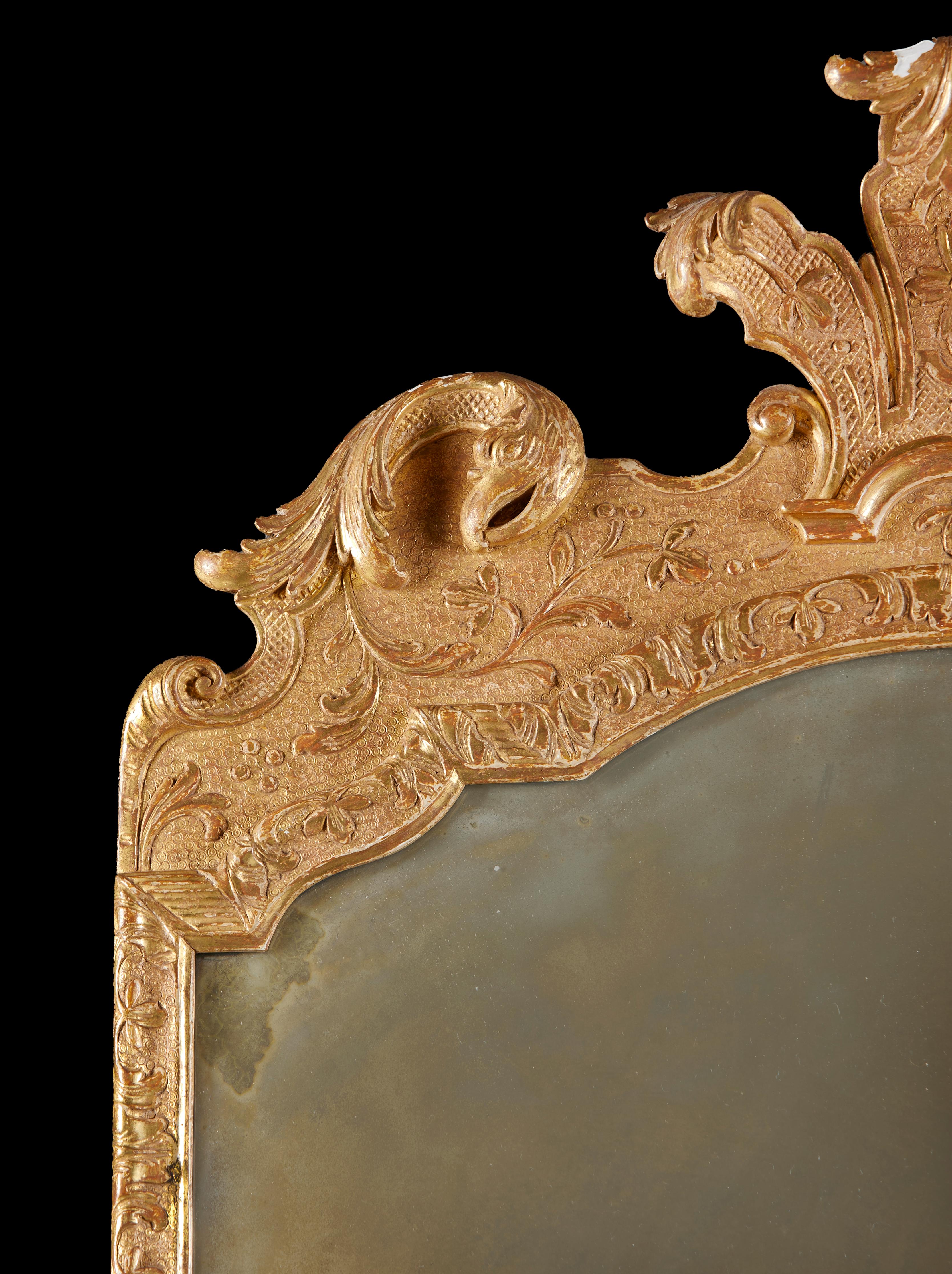 Ein Georg I Giltwood Pier Spiegel (Englisch) im Angebot