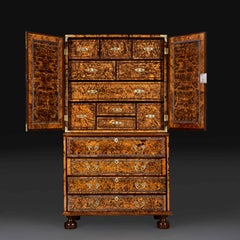 A George I Mulberry Secretaire Bureau Attributed to Coxed & Woster
