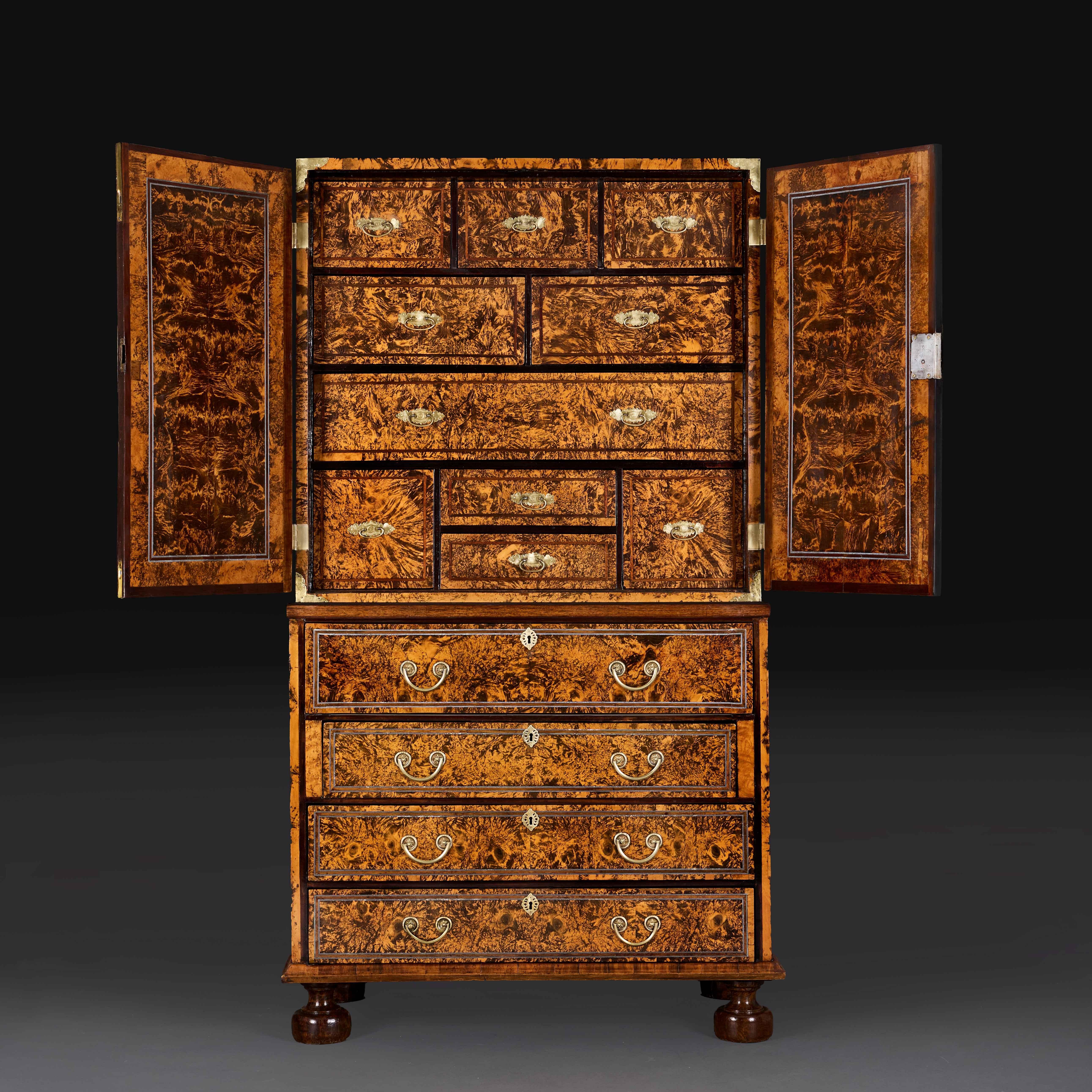 18th Century A George I Mulberry Secretaire Bureau Attributed to Coxed & Woster For Sale