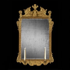 George I Period Carved Gilt Gesso Mirror, English, 1720, Ornate Design