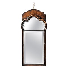 Antique A George I Split Plate Mirror