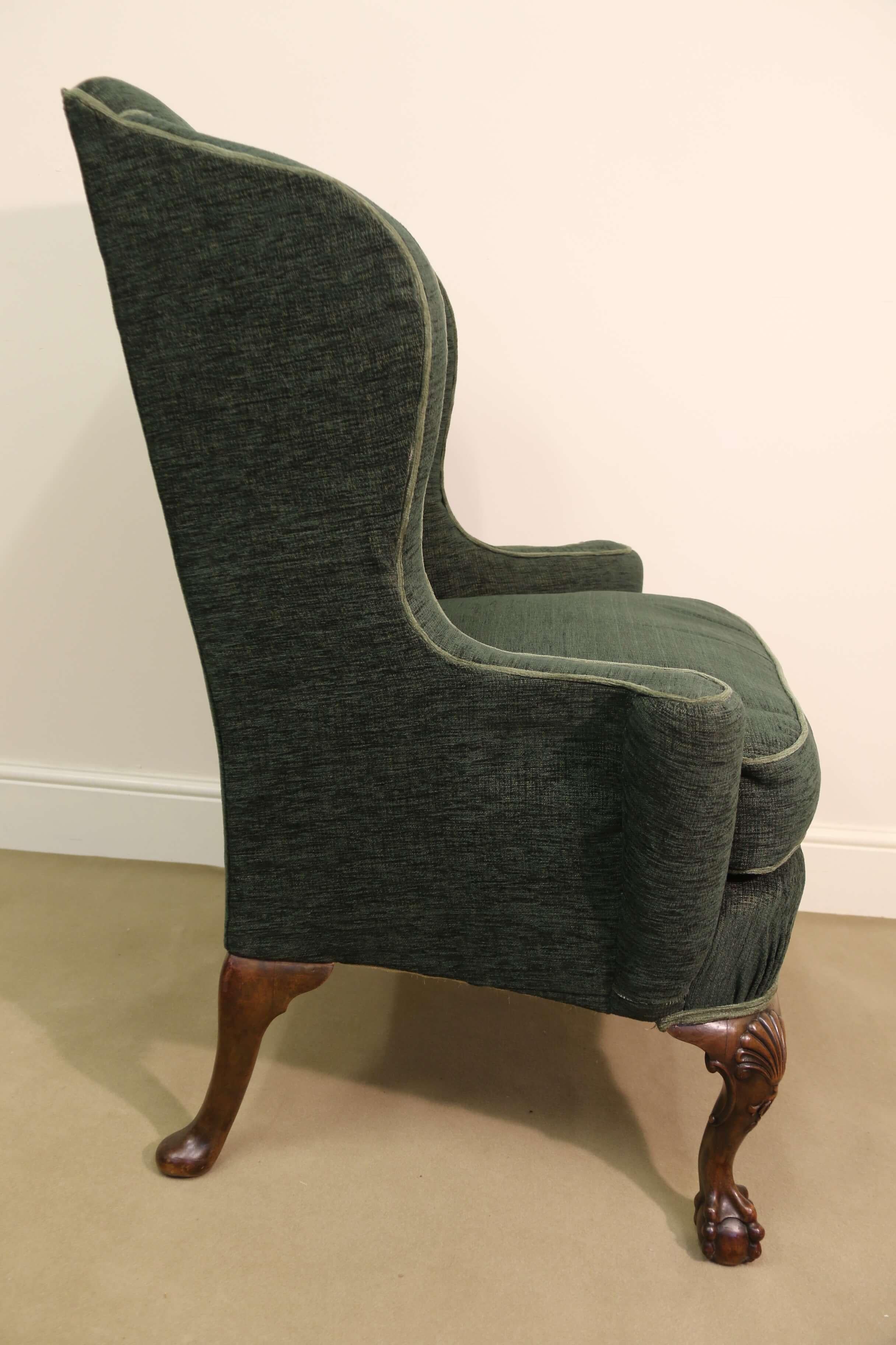 George I Style Winged Armchair 3