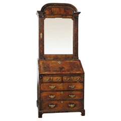 A George I Walnut Bureau Cabinet, Early 18th Century