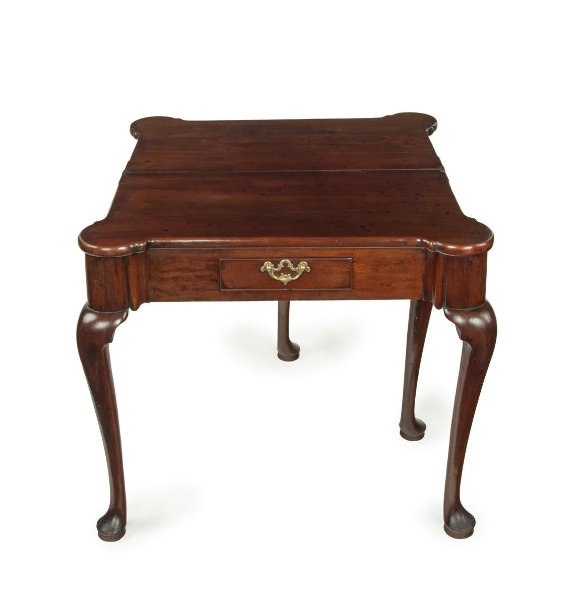 A George I walnut card table For Sale 1
