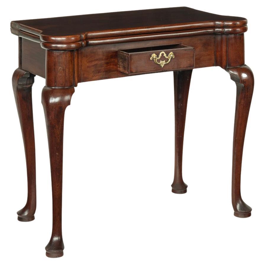 A George I walnut card table