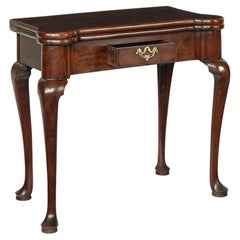 A George I walnut card table