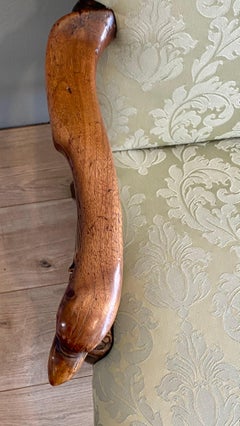 George I Walnut Settee Sofa the Arms Terminating in Eagle Heads, Circa 1740