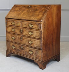 George II Burr Walnut Bureau