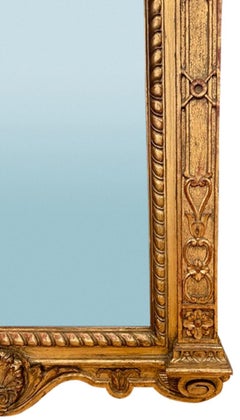 19th Century Italian Baroque Giltwood Mirror