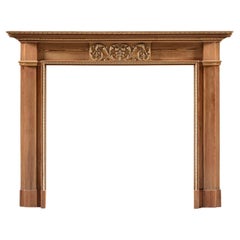 A George II Carved Pine and Limewood Chimneypiece
