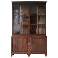 George II Glazed Mahogany Bookcase