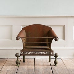 A George II Iron and Steel Fire Grate