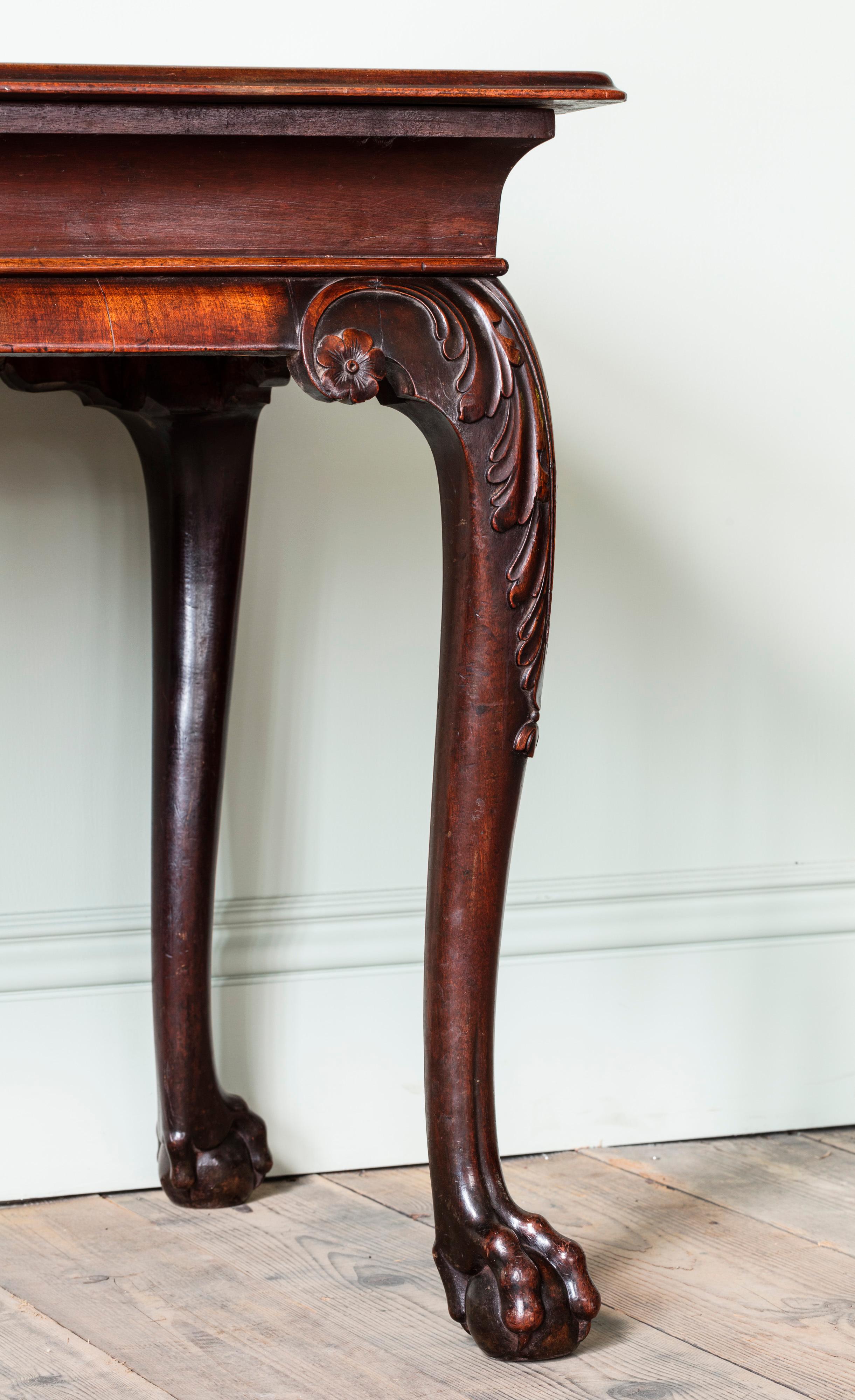 English A George II Mahogany Console Table For Sale