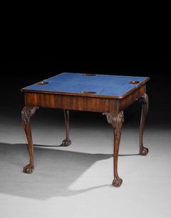 A George II Period Mahogany Concertina Action Card Table