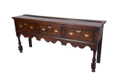 A George II Period Oak Dresser Base